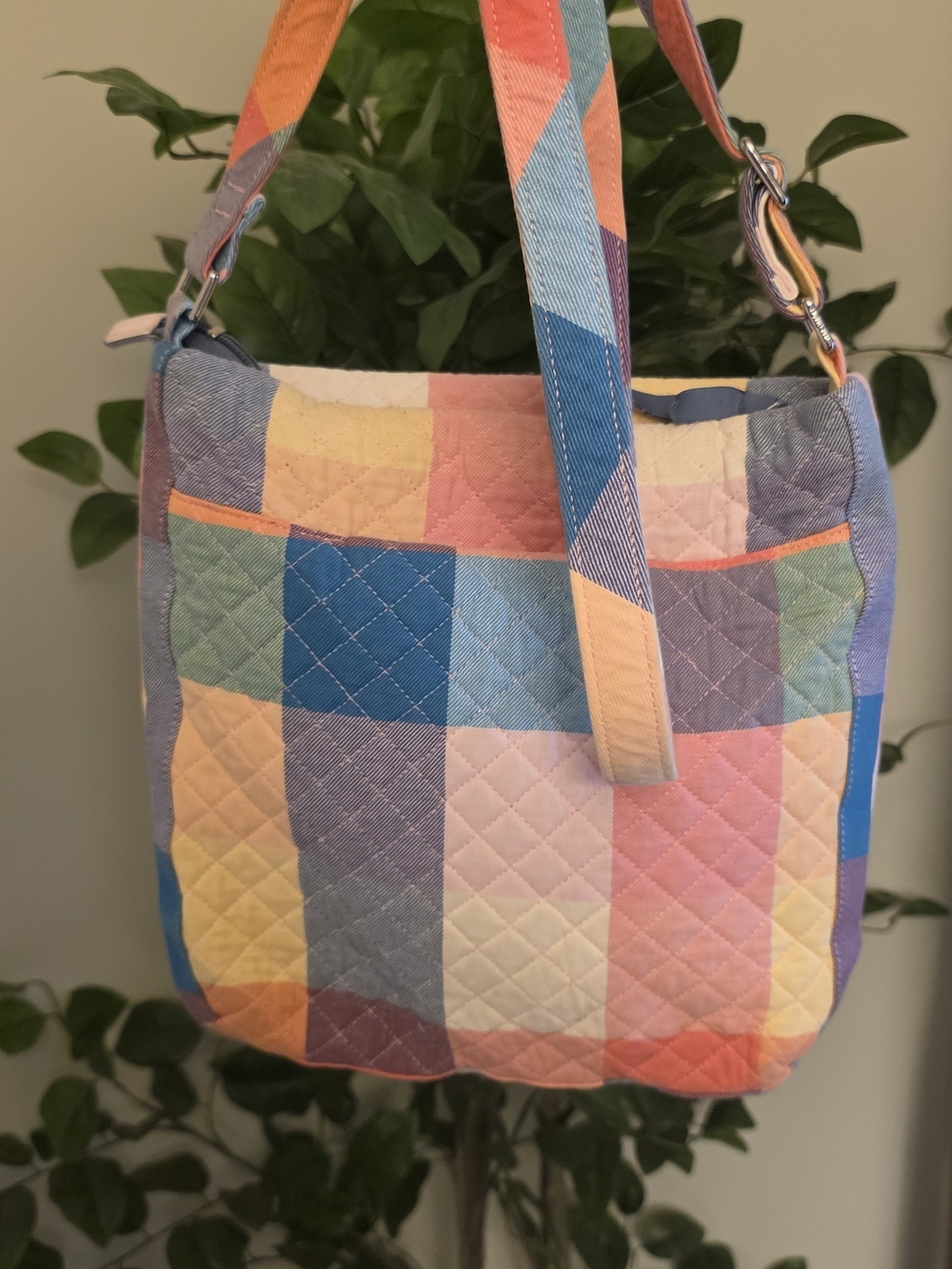 Vera Bradley Triple Zip Patchwork Crossbody - Picture 2 of 7